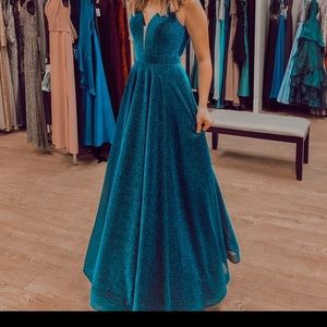 Blue Prom dress